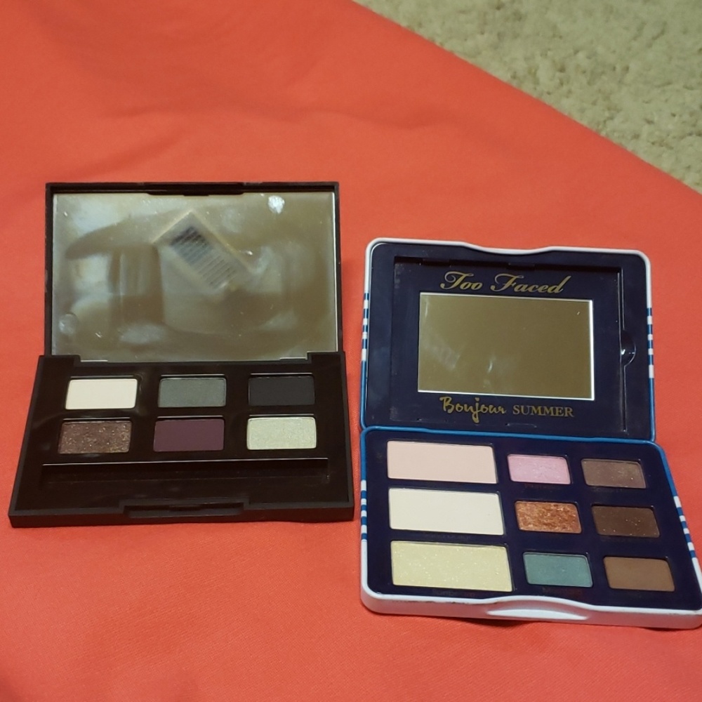 Gently used smashbox + too faced eyeshadow palette